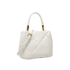 Studded Quilted Leather Tote Bag