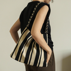 Striped Cross Body Bag