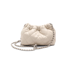 Beaded Embellished Quilted Cross Body Bag