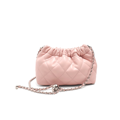 Beaded Embellished Quilted Cross Body Bag