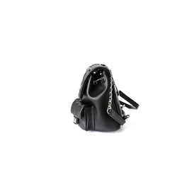 Buckled Quilted Backpack Bag