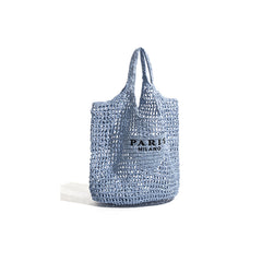Letter Espadrilles Tote Bag