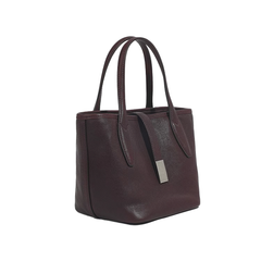 Metal Lock Oversized Tote Bag