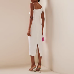 One-Shoulder Evening Dress Gown