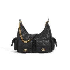 Quilted Pocket Cross Body Bag