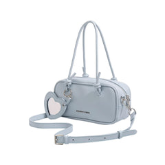 Heart Detailed Leather Tote Bag