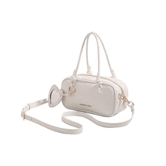 Heart Detailed Leather Tote Bag