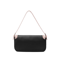 Metal Lock Bi-Color Cross Body Bag