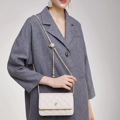 Quilted Leather Cross Body Bag