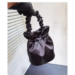 Satin Bucket Bag