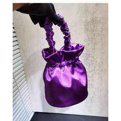 Satin Bucket Bag