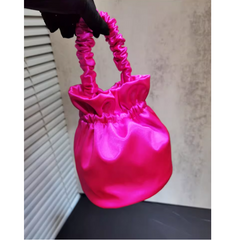 Satin Bucket Bag