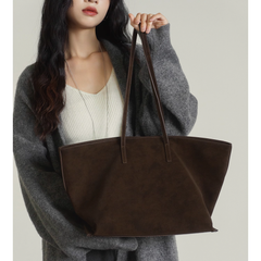 Suede Oversized Tote Bag