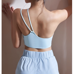 Yoga Pilates Asymmetric Dri-Fit Fitted Sports Bra