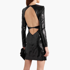 Deep V Evening Dress Gown