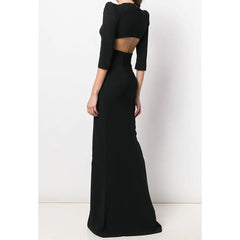 Cut Out Maxi Evening Dress Gown