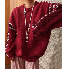 Pocket Oversized Knitwear Sweater