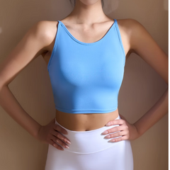 Yoga Pilates Backless Fitted Sports Bra