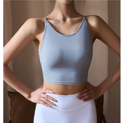 Yoga Pilates Backless Fitted Sports Bra