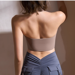 Yoga Pilates Cut Out Fitted Sports Bra