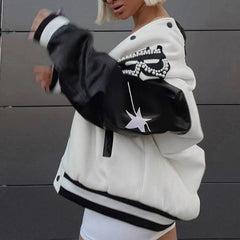 Printed Baseball Jacket