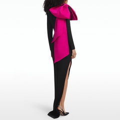 Bow Slip Evening Dress Gown