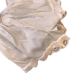 Striped Laced Sleepwear