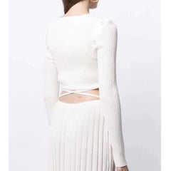 Off-Shoulder Knitwear Sweater