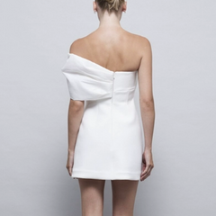 Bow Off-Shoulder Mini Dress