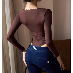 Yoga Pilates Long Sleeves Fitted Bodysuit Activewe