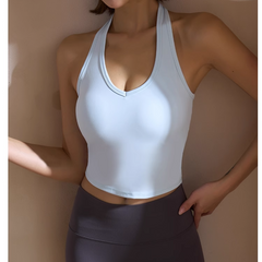 Yoga Pilates T-Strap Fitted Sports Bra