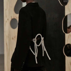 Diamante Long Sleeves Blazer