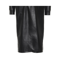Leather Maxi Trench Coat