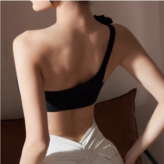 Yoga Pilates Flower Embellished Fitted Sports Bra