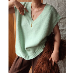 V Neck Knitwear Vest