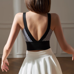 Yoga Pilates Printed Fitted Sports Bra