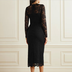 Lace Knee High Evening Dress Gown