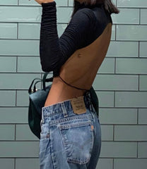 Backless Cropped Top