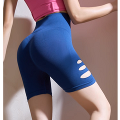 Yoga Pilates Cut Out Fitted Fitness Shorts