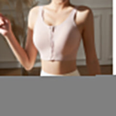 Yoga Pilates Zip Fitted Sports Bra