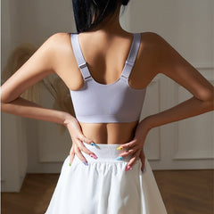 Yoga Pilates Zip Fitted Sports Bra