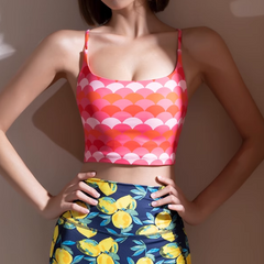 Yoga Pilates Lace Up Fitted Sports Bra