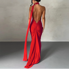 One Shoulder Maxi Dress