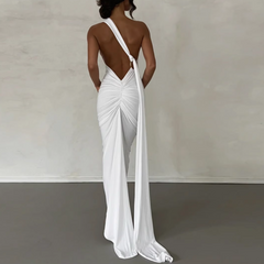 One Shoulder Maxi Dress