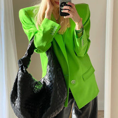 Long Sleeves Lapel Blazer