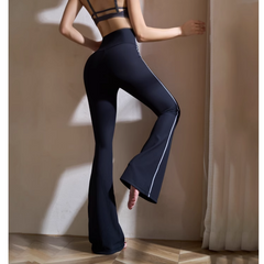 Yoga Pilates Flared Fitted Stretch Leggings