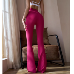 Yoga Pilates Flared Fitted Stretch Leggings