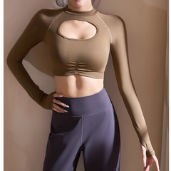 Yoga Pilates Backless Fitted Fitness Top