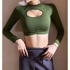 Yoga Pilates Backless Fitted Fitness Top