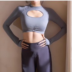 Yoga Pilates Backless Fitted Fitness Top